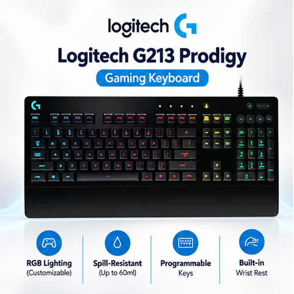 Logitech G213 Prodigy Gaming Keyboard