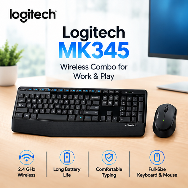 Logitech MK345 Wireless Combo Keyboard